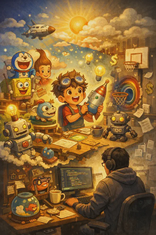 Simple and playful creation - creative journey and passion for making