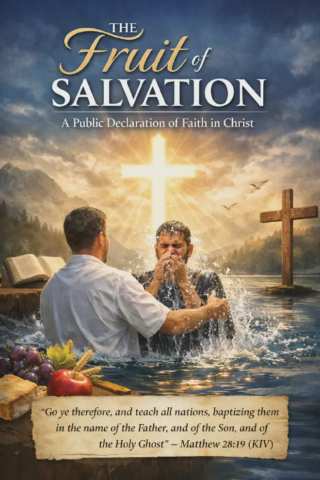 Water baptism - a public declaration of faith